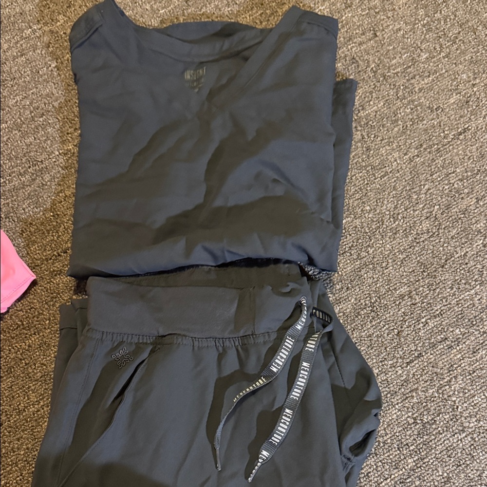 Med Couture Grey Scrub Set
